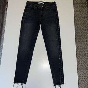 Zara Black Embellished Jeans